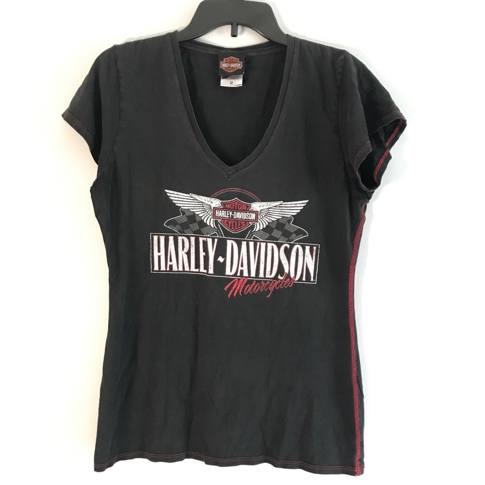 Harley Davidson V-Neck T-shirt Latus Motors Oregon
